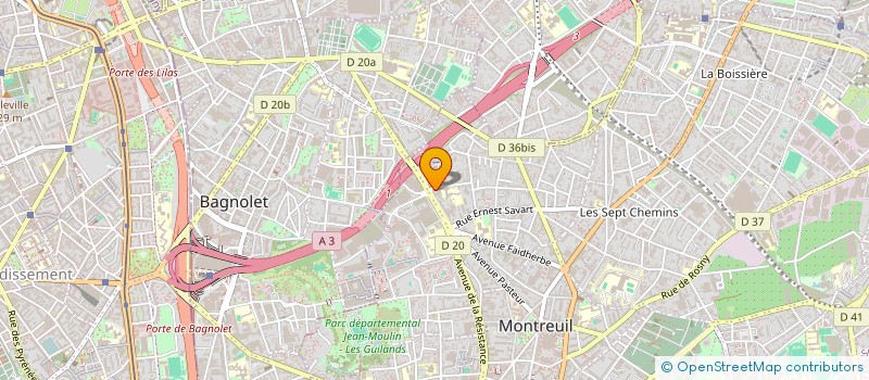 localisation de l'entreprise MADAME DORINE FRANCOIS à MONTREUIL
