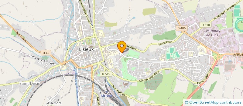 localisation de l'entreprise MADAME DORINE GUEZOU  LISIEUX