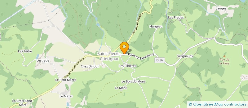 localisation de l'entreprise MADAME DORINE JABAUD à SAINT-PIERRE-CHERIGNAT