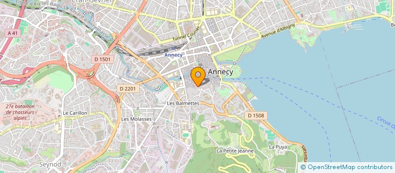localisation de l'entreprise MADAME DORINE LACROIX à ANNECY
