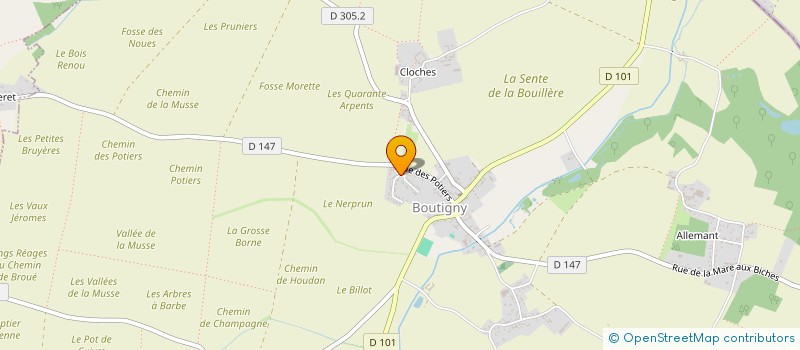 localisation de l'entreprise MADAME DORINE LAGLAINE à BOUTIGNY-PROUAIS