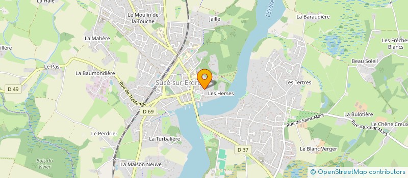 localisation de l'entreprise MADAME DORINE LAUNAY à SUCE-SUR-ERDRE