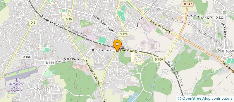 localisation de l'entreprise MADAME DORINE LEBRETON  DAX