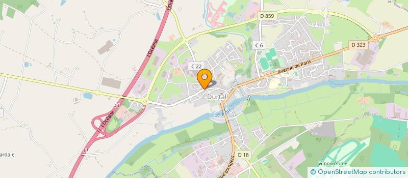 localisation de l'entreprise MADAME DORINE LECLERCQ  DURTAL