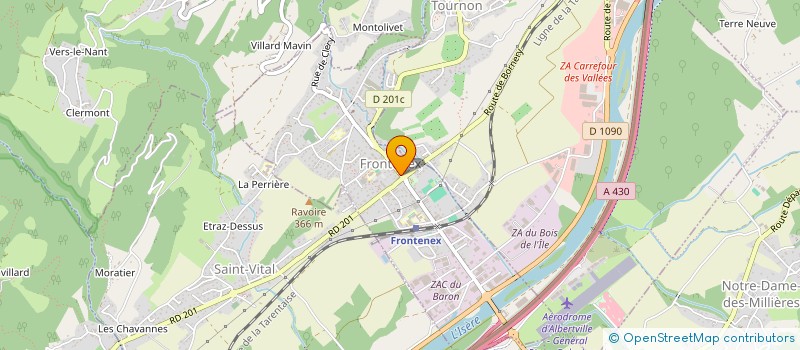 localisation de l'entreprise MADAME DORINE LEY  FRONTENEX