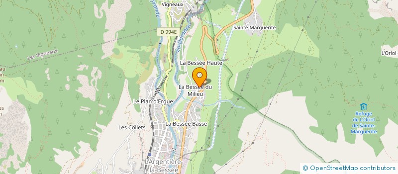 localisation de l'entreprise MADAME DORINE NORMAND à L'ARGENTIERE-LA-BESSEE
