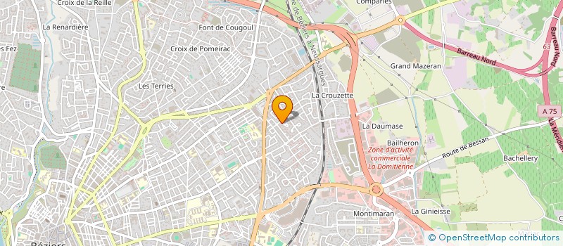 localisation de l'entreprise MADAME DORINE OLIVER à BEZIERS