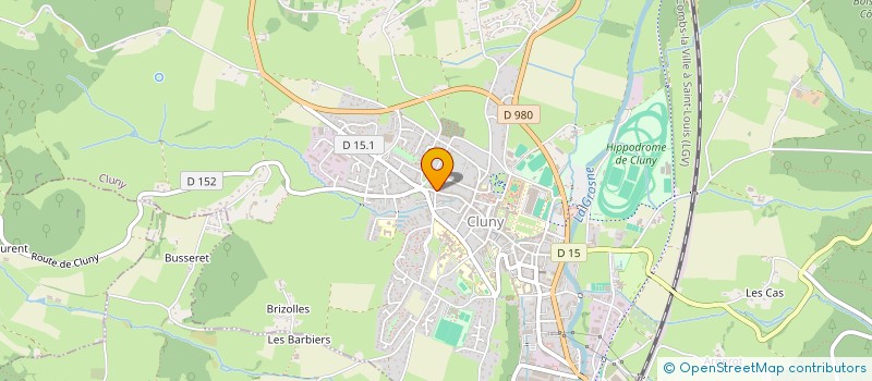 localisation de l'entreprise MADAME DORINE RAY  CLUNY