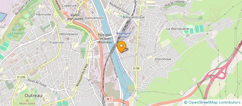 localisation de l'entreprise MADAME DORINE ROUX  BOULOGNE-SUR-MER