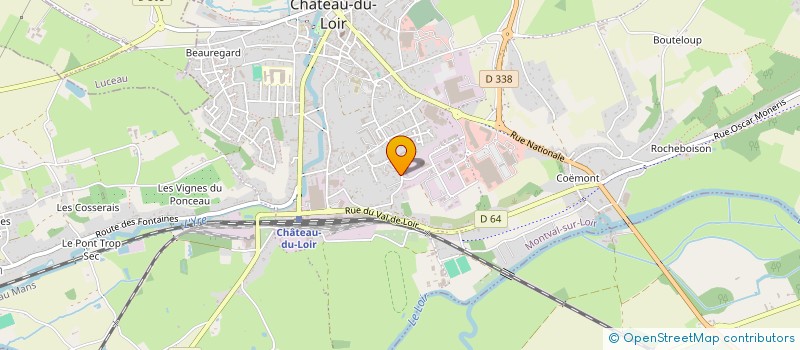 localisation de l'entreprise MADAME DORINE TANEPAU  MONTVAL-SUR-LOIR