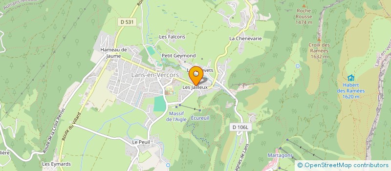 localisation de l'entreprise MADAME DORINE TEILLER  LANS-EN-VERCORS