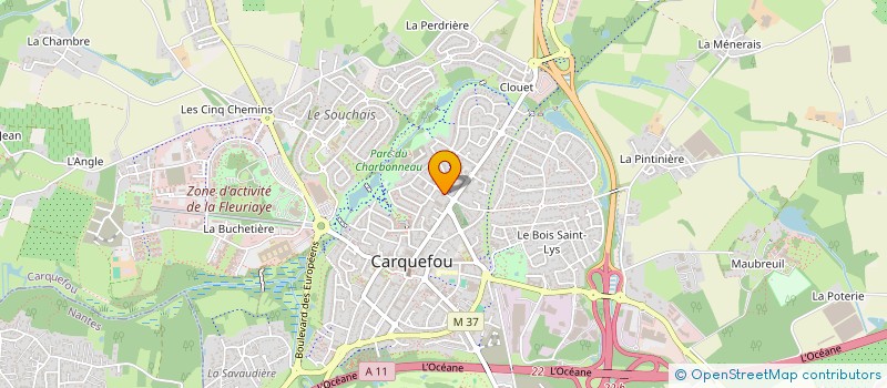 localisation de l'entreprise MADAME DORINE TOURAINE à CARQUEFOU