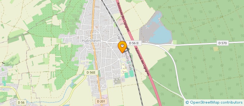 localisation de l'entreprise MADAME DORINNE BITTEL  HABSHEIM