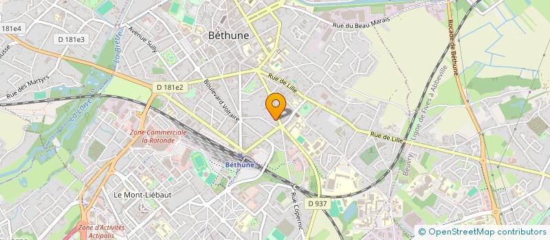 localisation de l'entreprise MADAME DORINNE LAURENT  BETHUNE