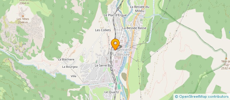 localisation de l'entreprise MADAME DORIS DE ROQUE à L'ARGENTIERE-LA-BESSEE