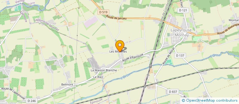 localisation de l'entreprise MADAME DORIS DURAND  LAPEYROUSE-MORNAY