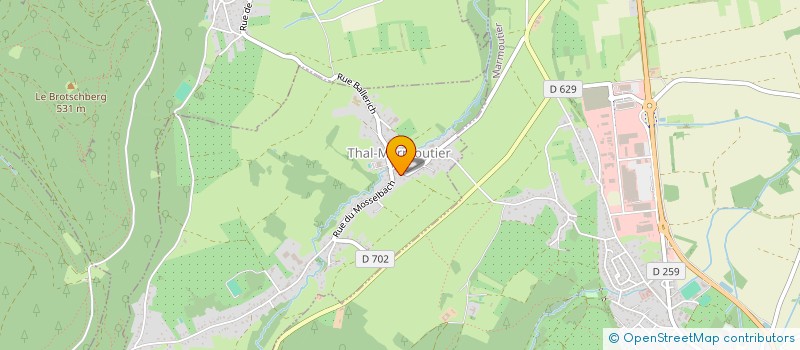 localisation de l'entreprise MADAME DORIS FEUERSTEIN  THAL-MARMOUTIER