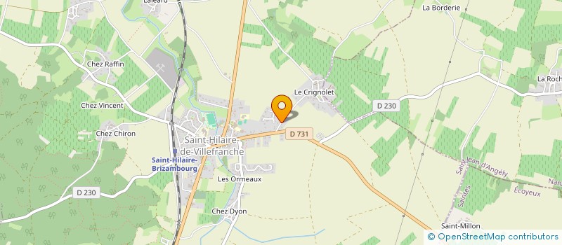 localisation de l'entreprise MADAME DORIS FILLIES à SAINT-HILAIRE-DE-VILLEFRANCHE