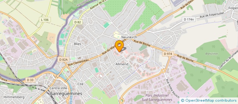 localisation de l'entreprise MADAME DORIS GAMEL  SARREGUEMINES