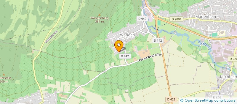 localisation de l'entreprise MADAME DORIS HOFFMANN  WANGEN