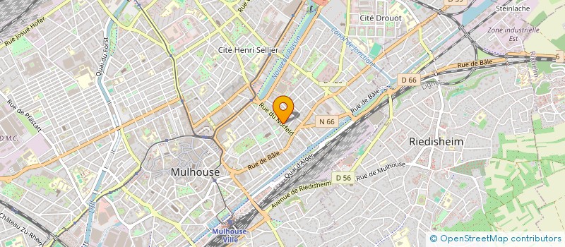 localisation de l'entreprise MADAME DORIS HOPFNER  MULHOUSE