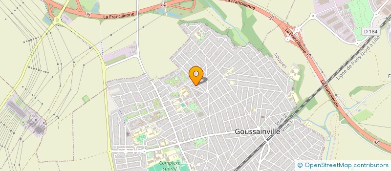 localisation de l'entreprise MADAME DORIS IYAMAH  GOUSSAINVILLE