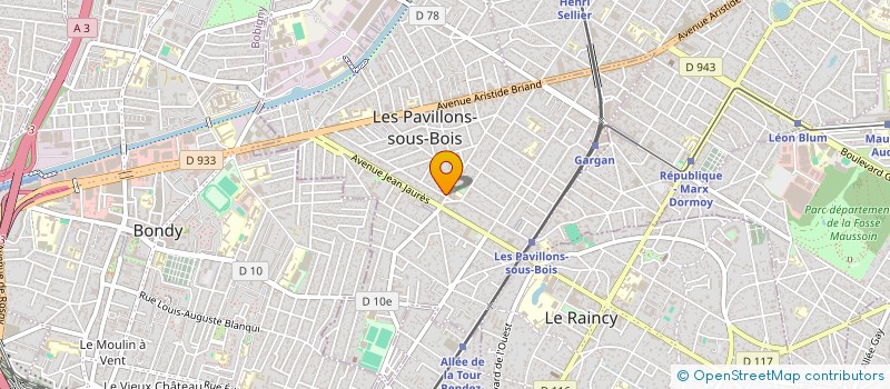 localisation de l'entreprise MADAME DORIS JOLO  LES PAVILLONS-SOUS-BOIS