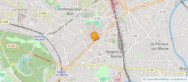 localisation de l'entreprise MADAME DORIS KOUGNON  NOGENT-SUR-MARNE