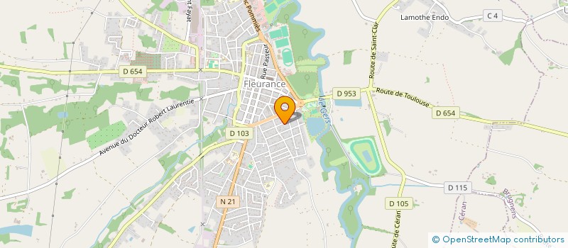 localisation de l'entreprise MADAME DORIS LABENERE  FLEURANCE