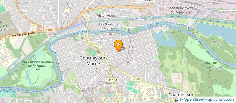 localisation de l'entreprise MADAME DORIS ROUESNE à GOURNAY-SUR-MARNE