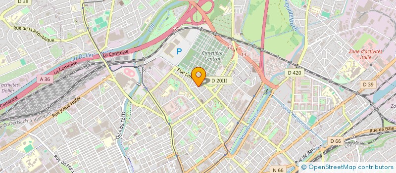 localisation de l'entreprise MADAME DORIS WILLIG  MULHOUSE