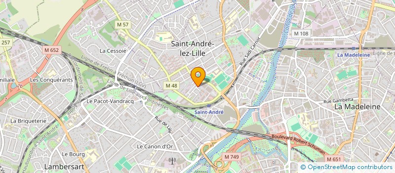 localisation de l'entreprise MADAME DOROTA JANUSZEWSKA  SAINT-ANDRE-LEZ-LILLE