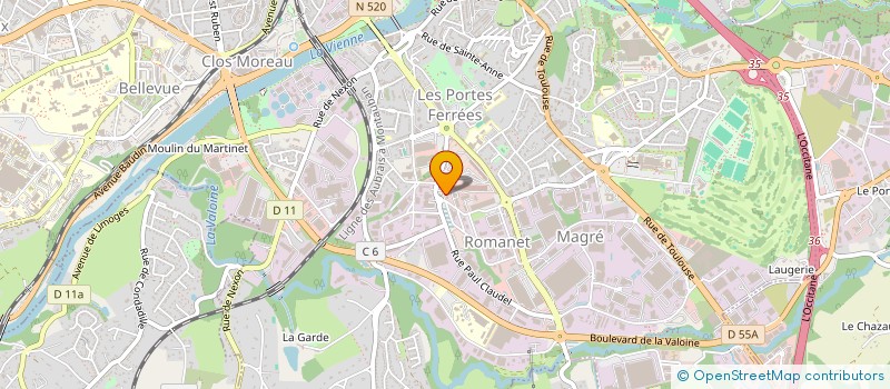 localisation de l'entreprise MADAME DOROTA NOWAK à LIMOGES
