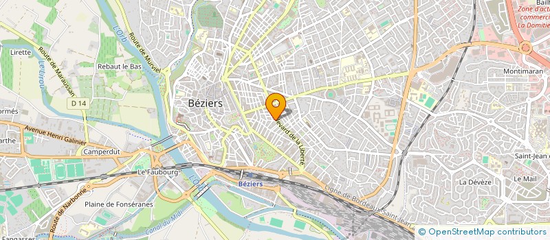 localisation de l'entreprise MADAME DOROTA WASTAG  BEZIERS