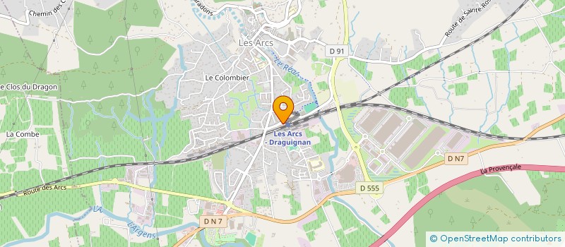 localisation de l'entreprise MADAME DOROTHEE ALBERT  LES ARCS