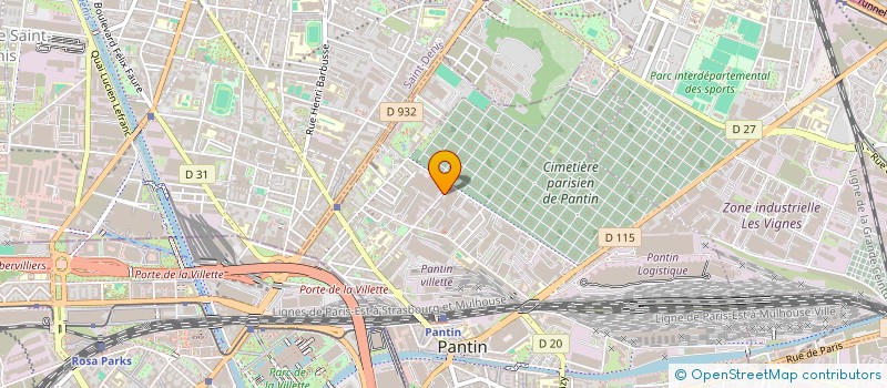 localisation de l'entreprise MADAME DOROTHEE AZRIA  PANTIN