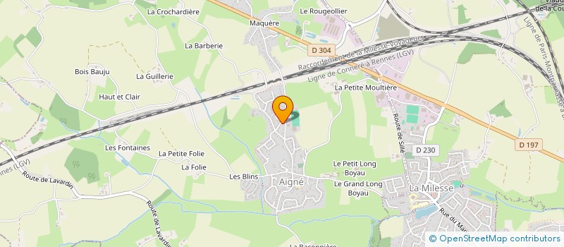 localisation de l'entreprise MADAME DOROTHEE BERNARD  AIGNE