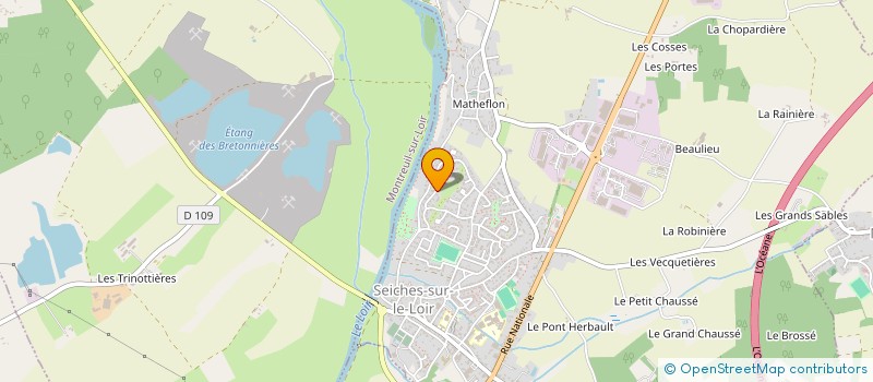 localisation de l'entreprise MADAME DOROTHEE BETHUNE à SEICHES-SUR-LE-LOIR