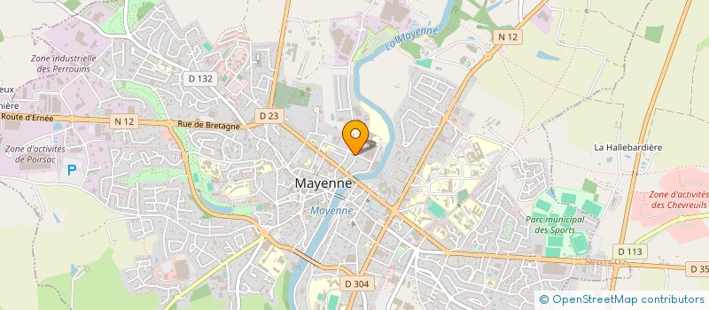 localisation de l'entreprise MADAME DOROTHEE BLANCHETON  MAYENNE