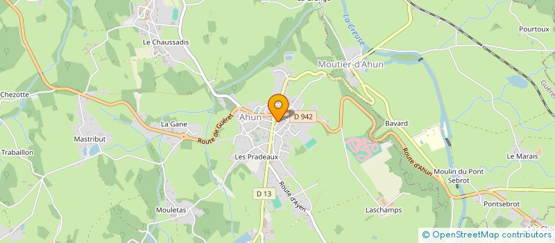 localisation de l'entreprise MADAME DOROTHEE BOURLOT  AHUN