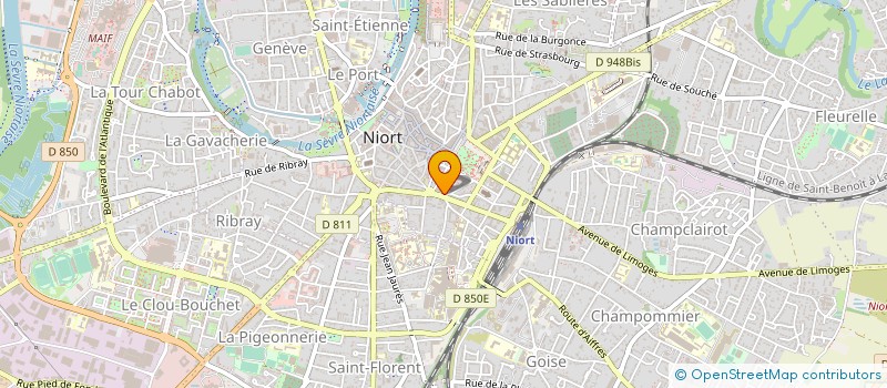 localisation de l'entreprise MADAME DOROTHEE COLART à NIORT