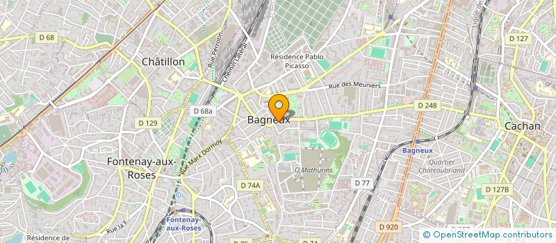 localisation de l'entreprise MADAME DOROTHEE D HUMIERES à BAGNEUX