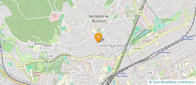 localisation de l'entreprise MADAME DOROTHEE DAUGUET  VERRIERES-LE-BUISSON