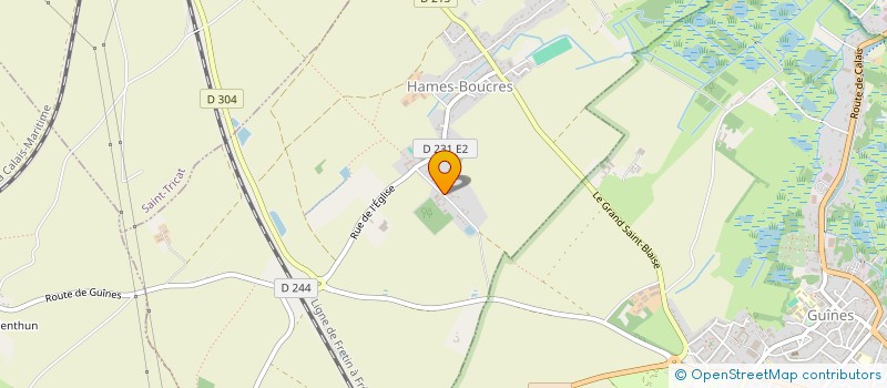 localisation de l'entreprise MADAME DOROTHEE DECROUILLE  HAMES-BOUCRES