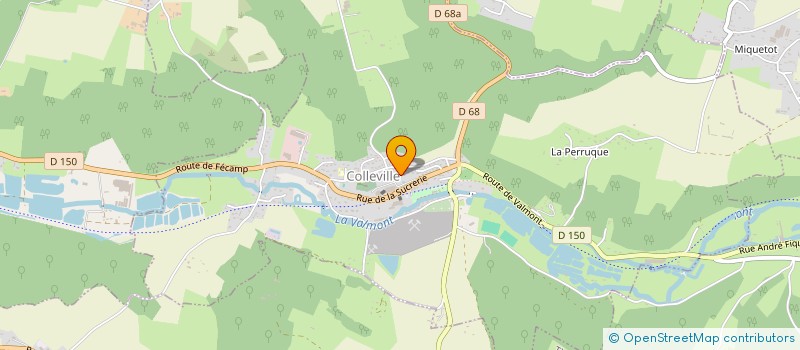 localisation de l'entreprise MADAME DOROTHEE DELACROIX  COLLEVILLE