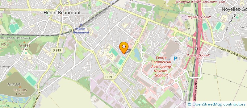 localisation de l'entreprise MADAME DOROTHEE DELOFFRE  HENIN-BEAUMONT