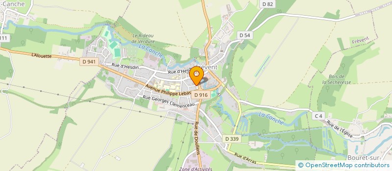 localisation de l'entreprise MADAME DOROTHEE DEMONCHY  FREVENT