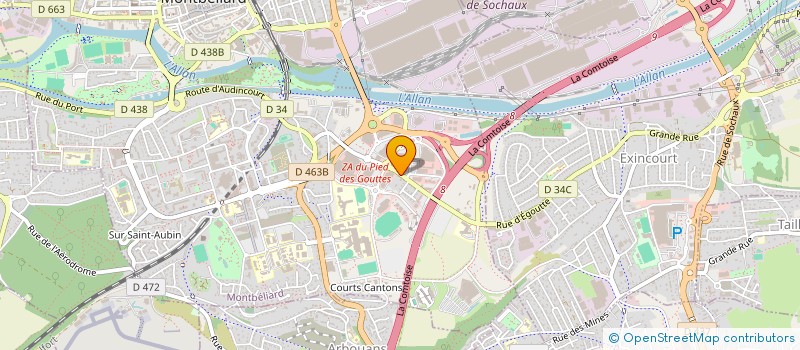 localisation de l'entreprise MADAME DOROTHEE DEUDON  MONTBELIARD