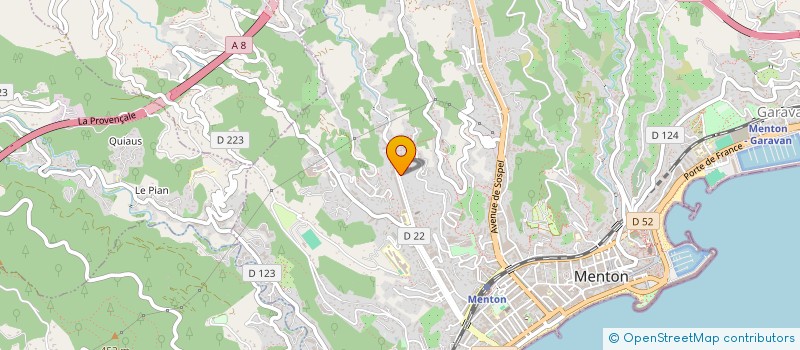 localisation de l'entreprise MADAME DOROTHEE DIMINO  MENTON