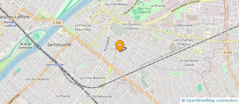 localisation de l'entreprise MADAME DOROTHEE DURET à SARTROUVILLE